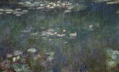 Waterlilies: Green Reflections, 1914-18 (seção central) (ver também 70302 e 56001)